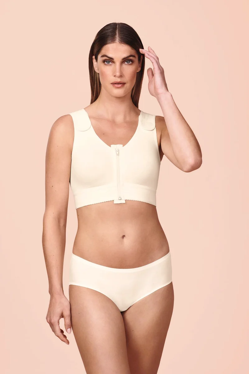Anita Care - Valencia Kompressionsstrumpfhose, beidseitiger Frontverschluss, Champagner