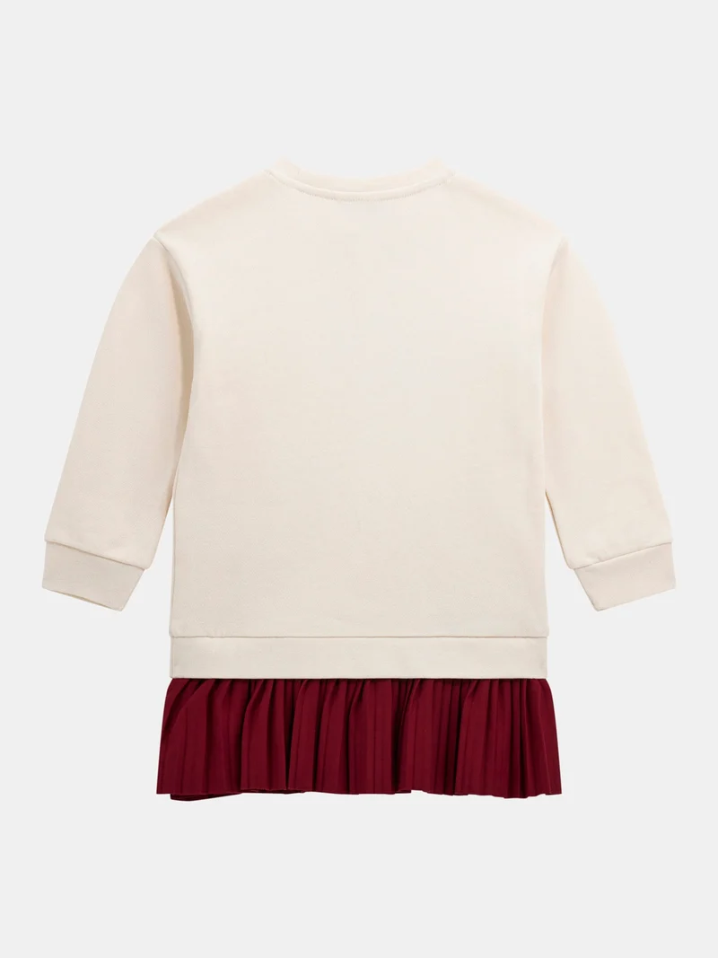MIX FABRIC LS DRESS