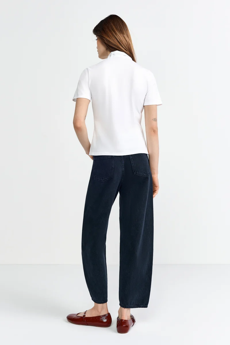 Mat Mix T-Shirt with Bow