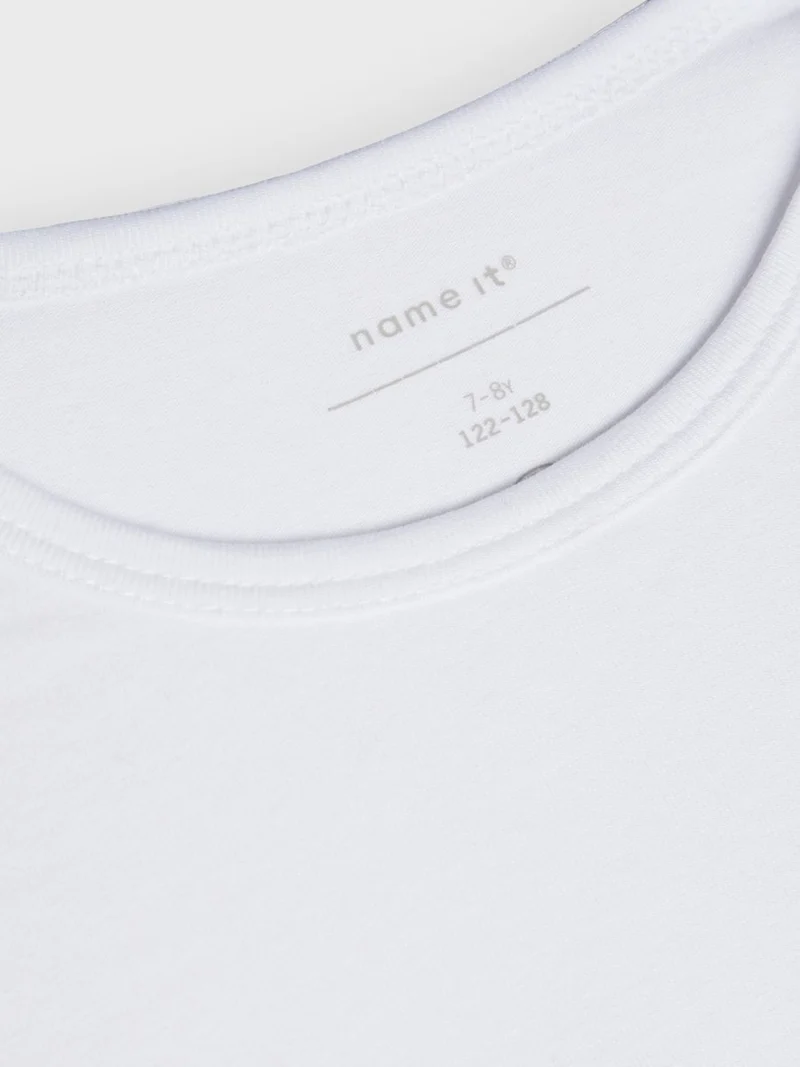 NKMT-SHIRT SLIM 2P SOLID WHITE NOOS