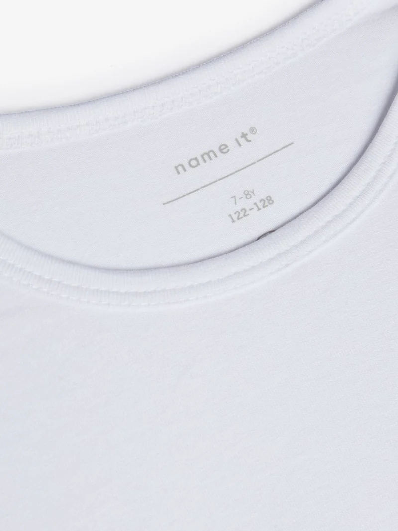 NKMT-SHIRT SLIM 2P SOLID WHITE NOOS
