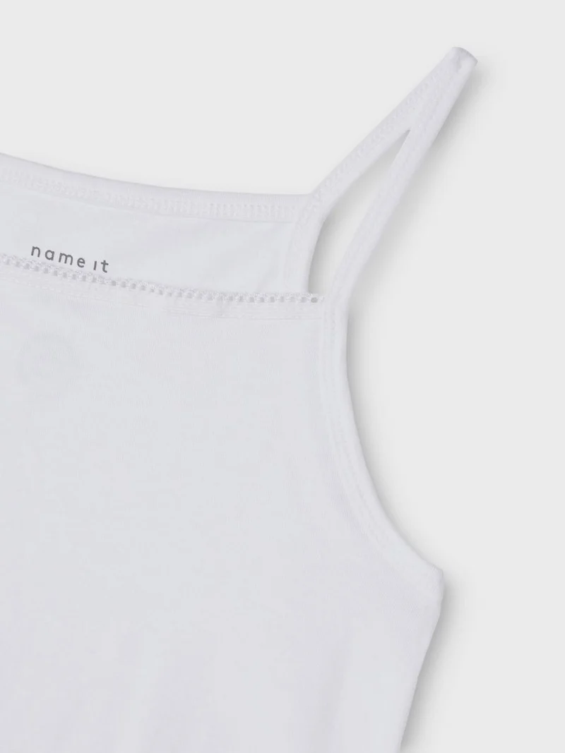 NKFSTRAP TOP 2P SOLID BRIGHT WHITE NOOS