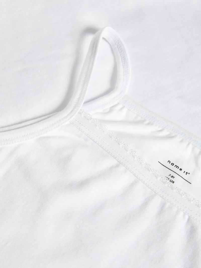 NKFSTRAP TOP 2P SOLID BRIGHT WHITE NOOS
