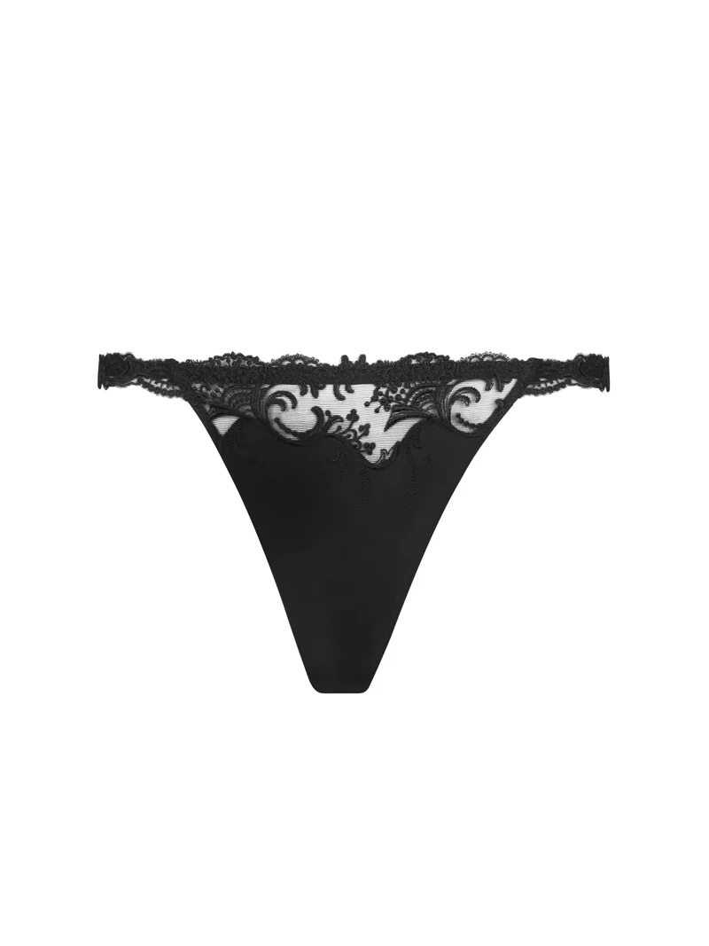 Lise Charmel – Splendeur Soie Sexy Thong Noir