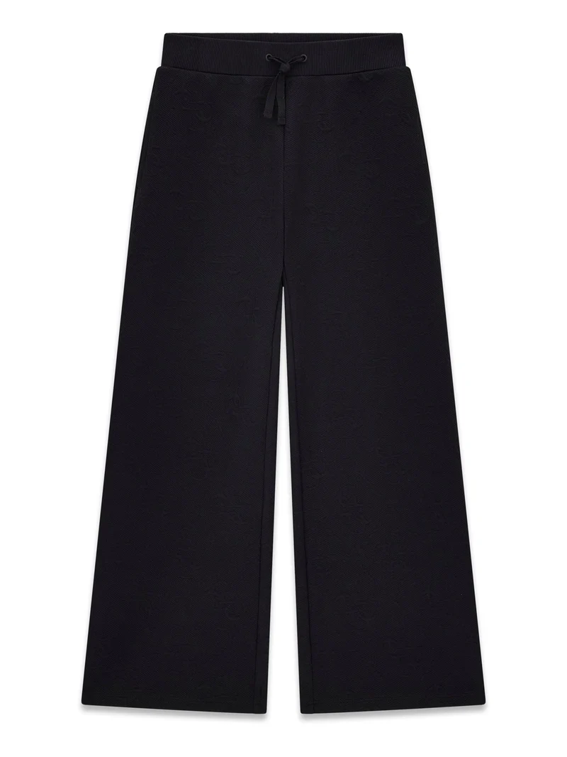 JACQUARD RELAXED PALAZZO PANTS