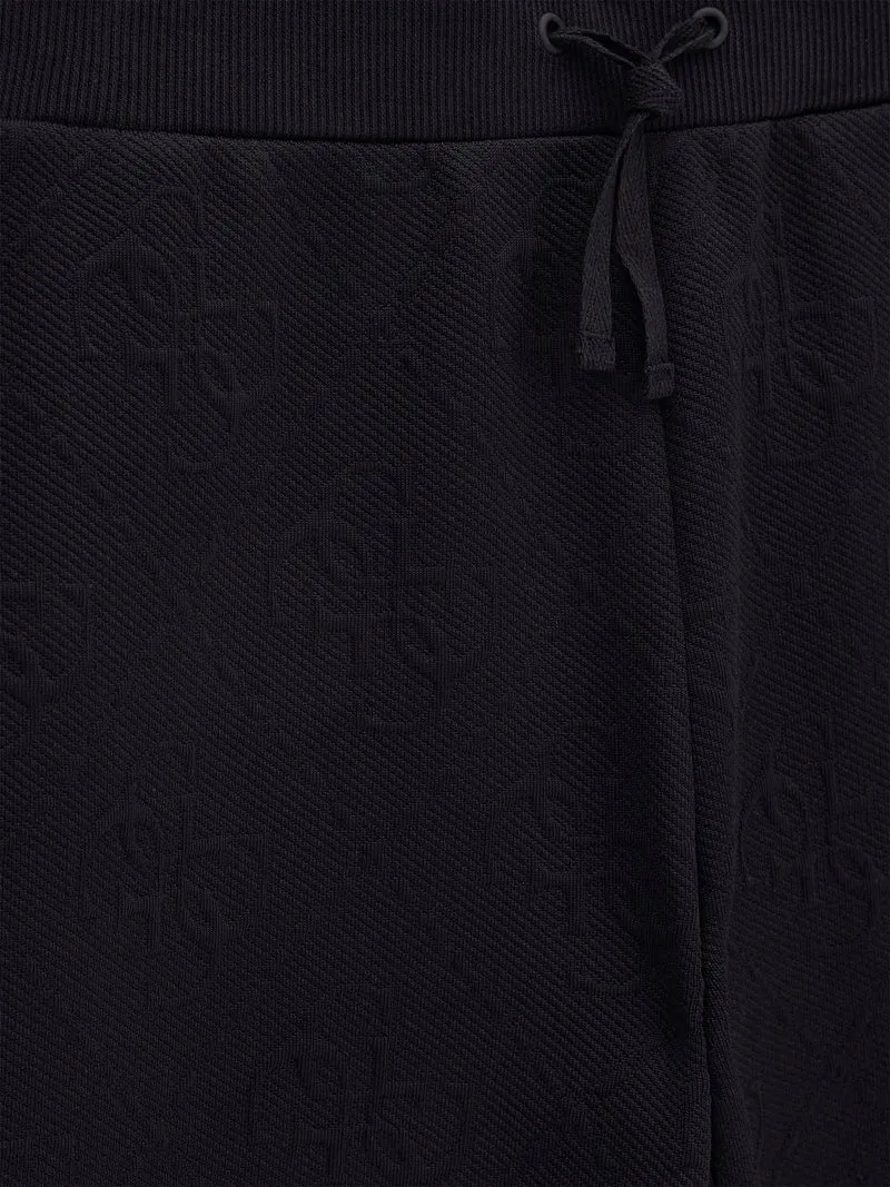 JACQUARD RELAXED PALAZZO PANTS