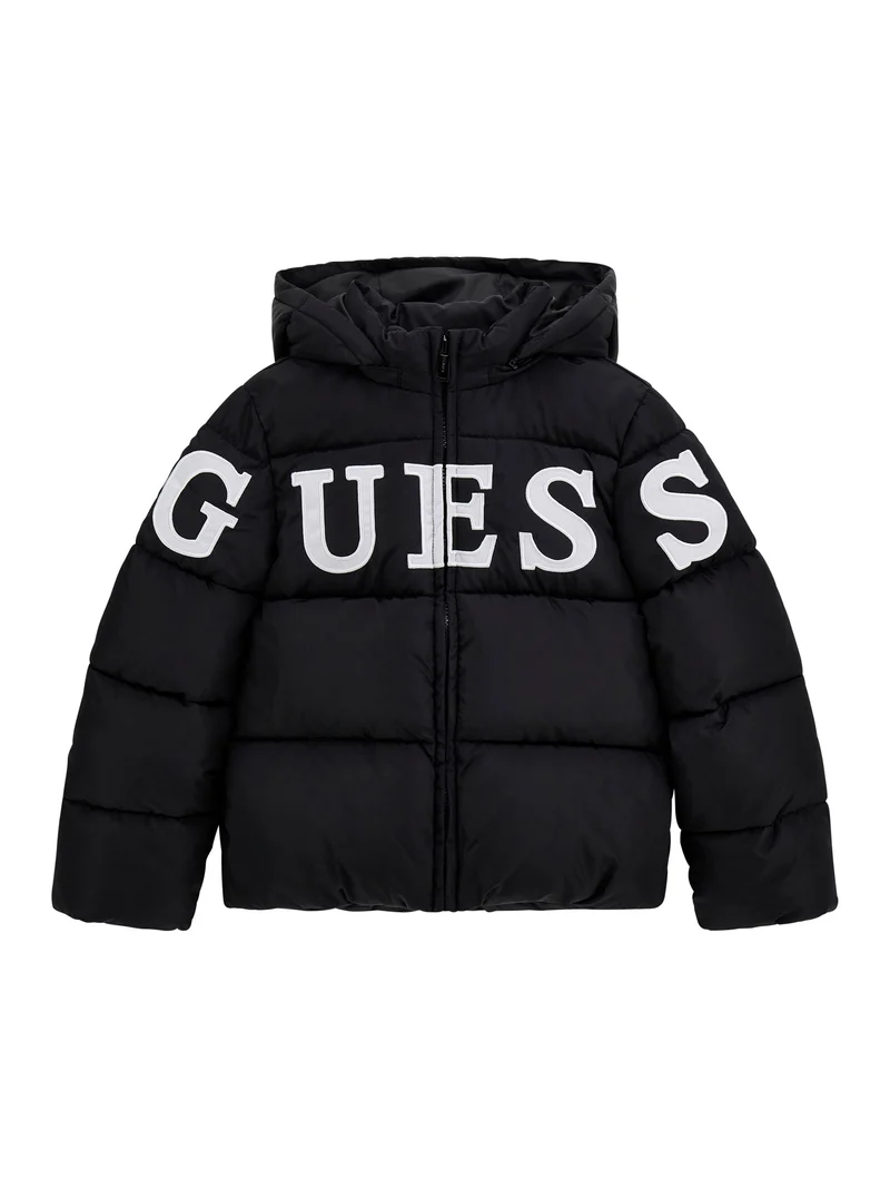 HOODED PADDED LS PUFFER W/ZIP