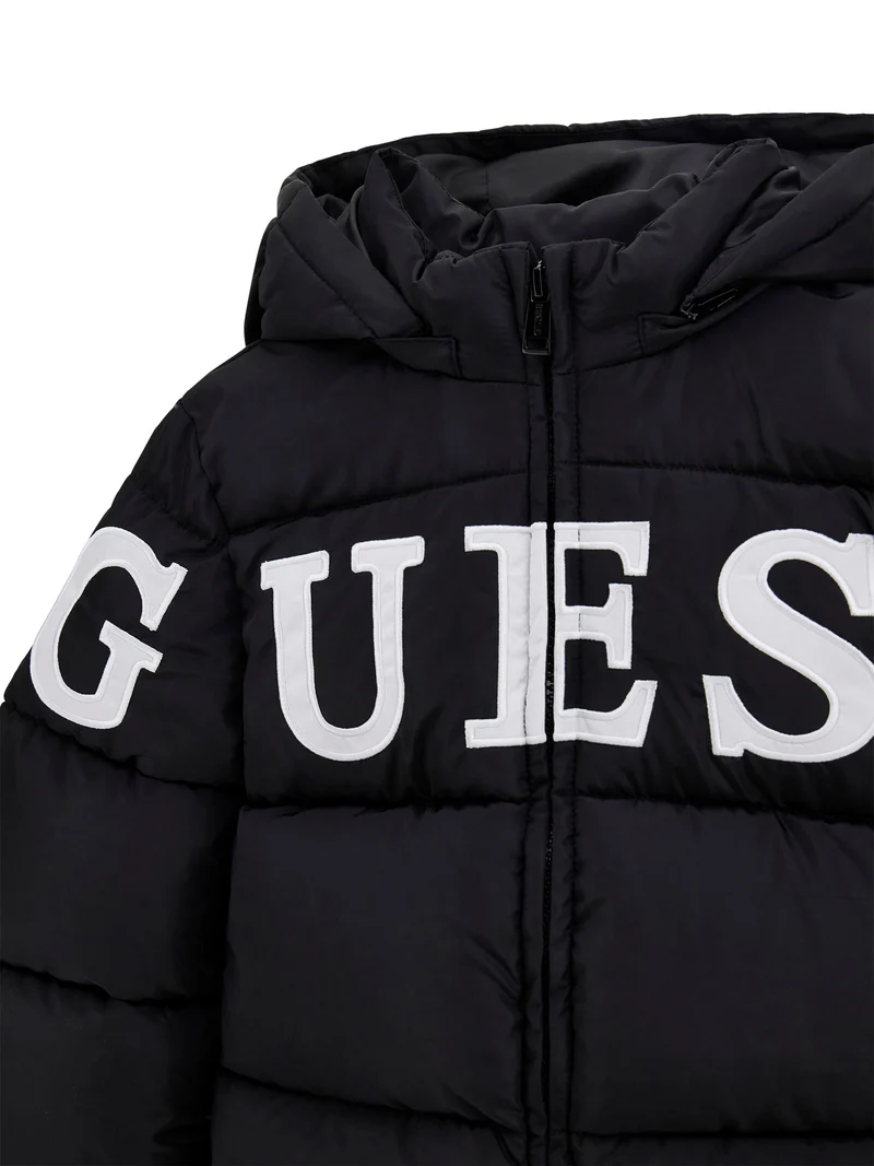 HOODED PADDED LS PUFFER W/ZIP