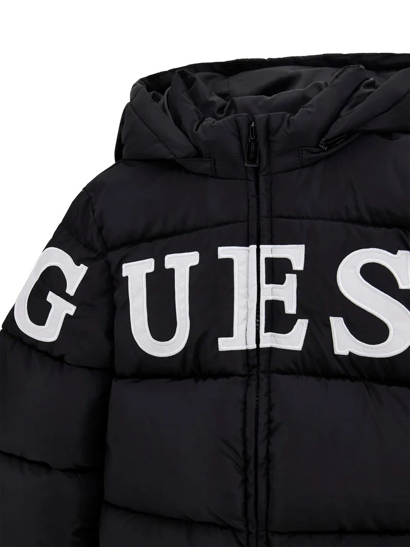 HOODED PADDED LS PUFFER W/ZIP