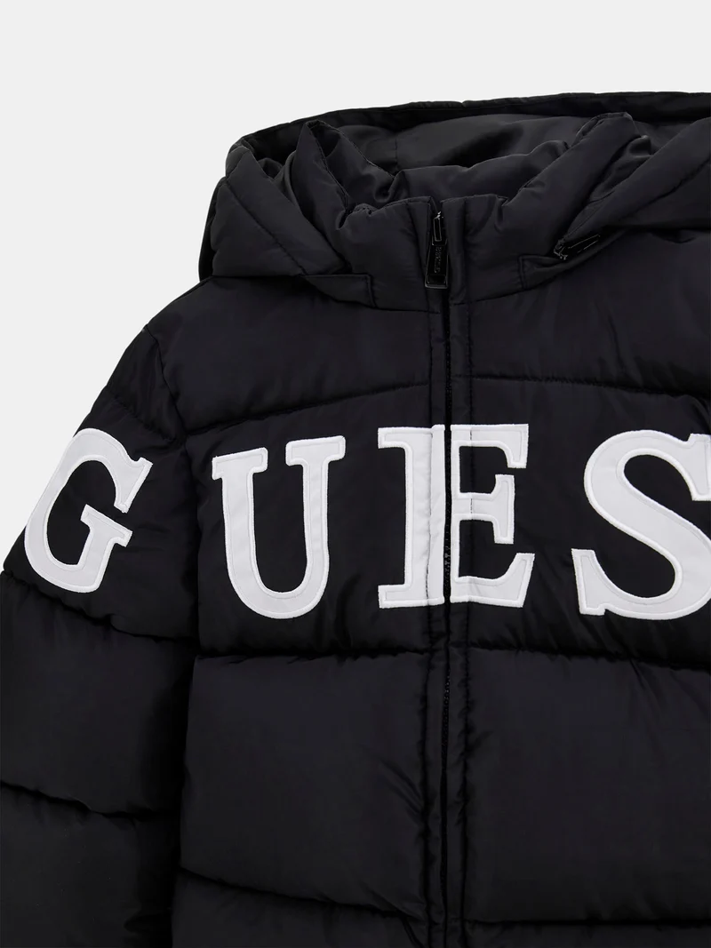 HOODED PADDED LS PUFFER W/ZIP