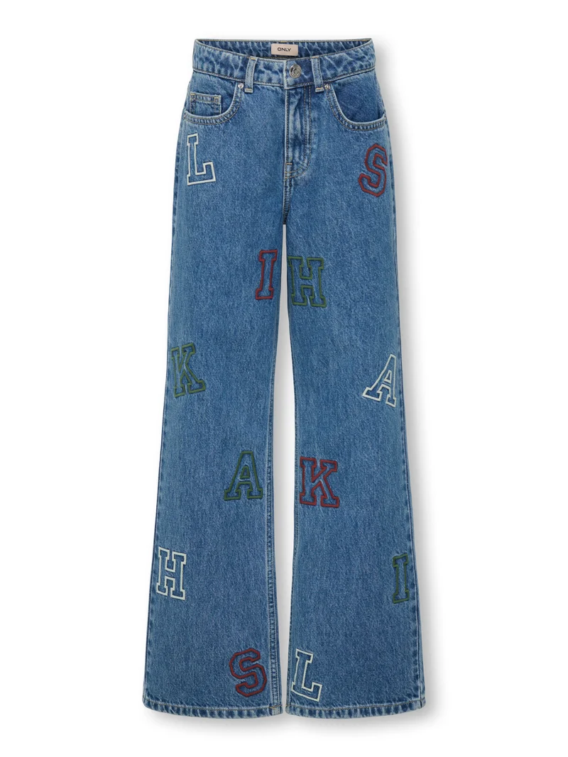 KOGJUICY HW WIDE LEG COLLEGE JEANS DNM
