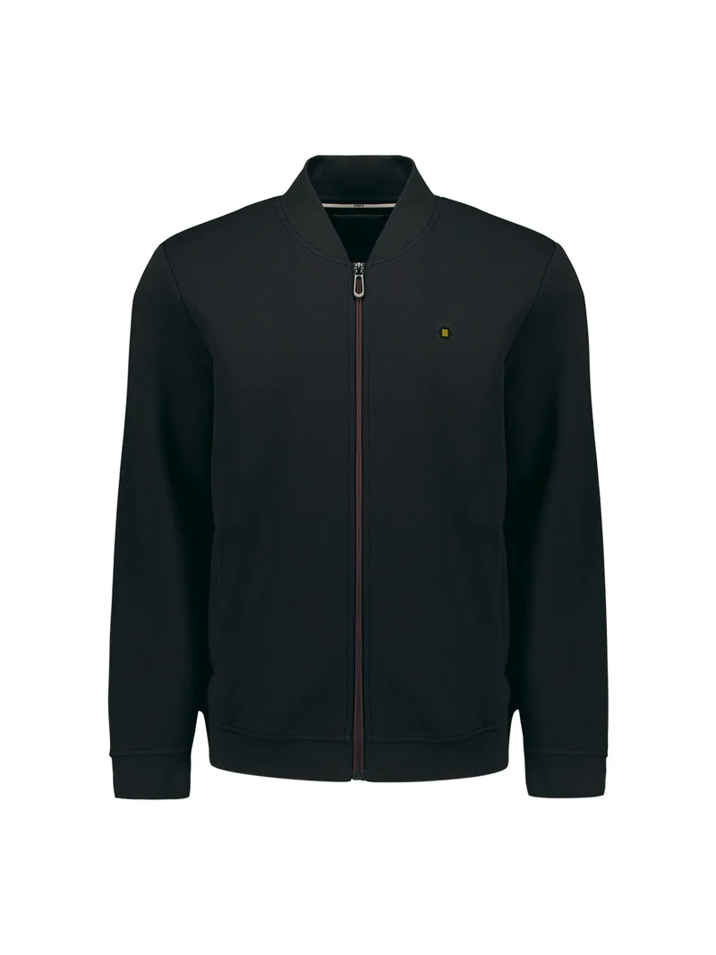 Sweater Full Zipper Pique Bomber