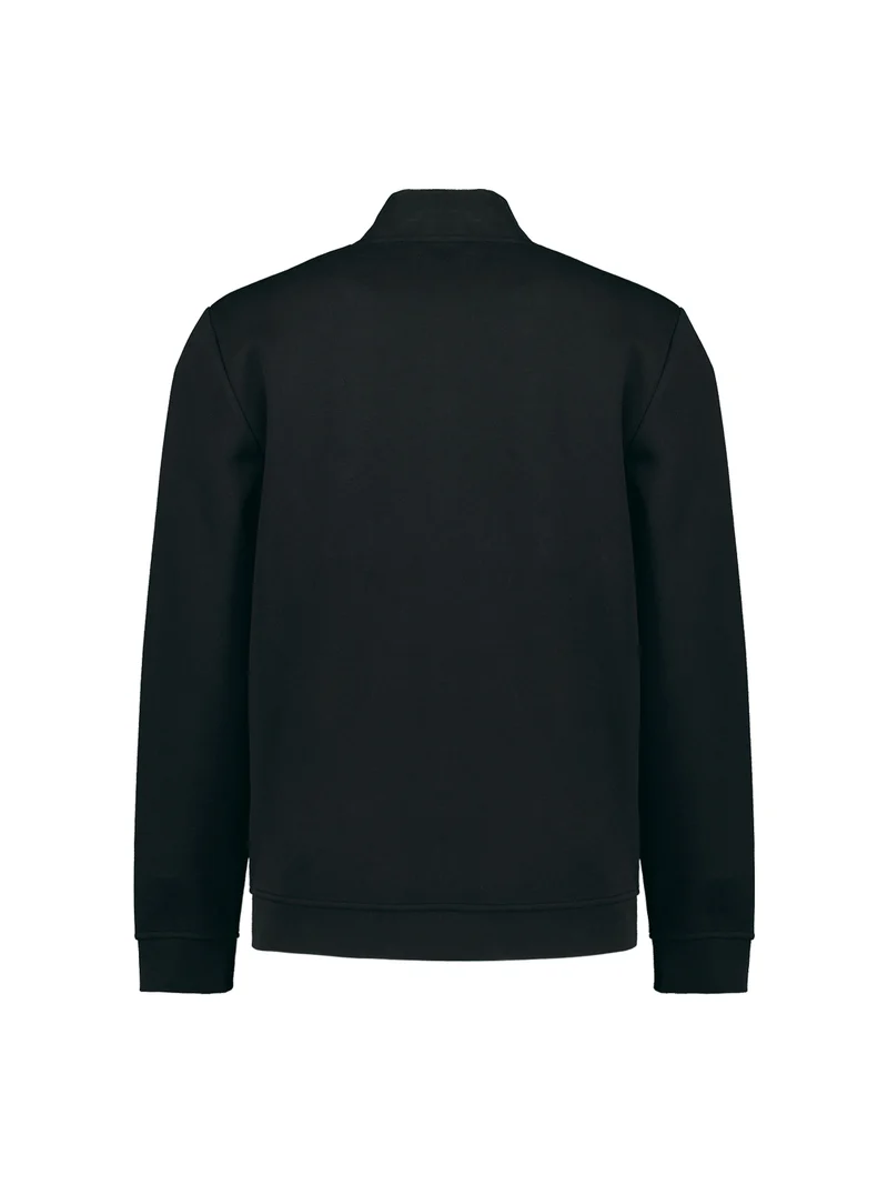 Sweater Full Zipper Pique Bomber