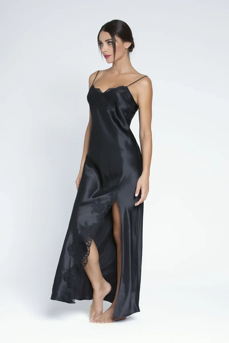 Lise Charmel – Splendeur Soie Long Nighty Noir
