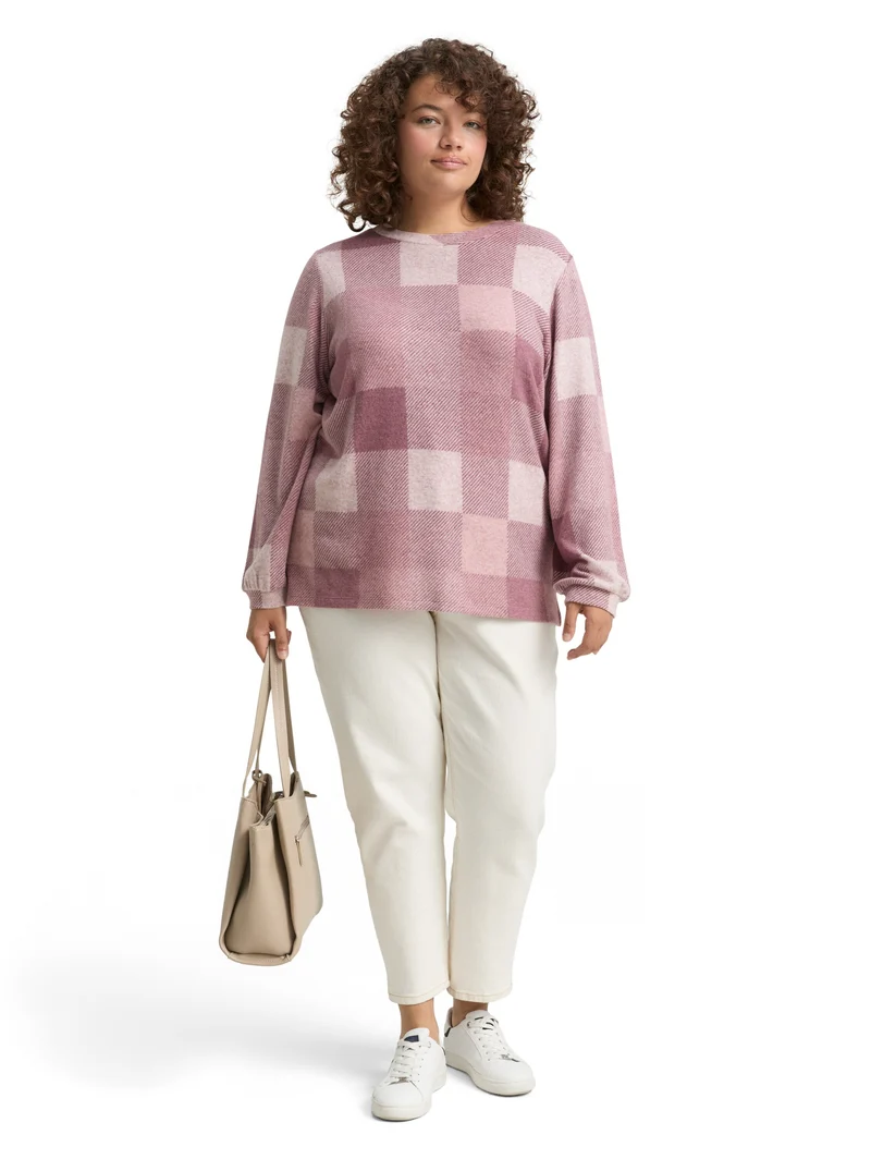 Plus Size - Langarmshirt mit Muster