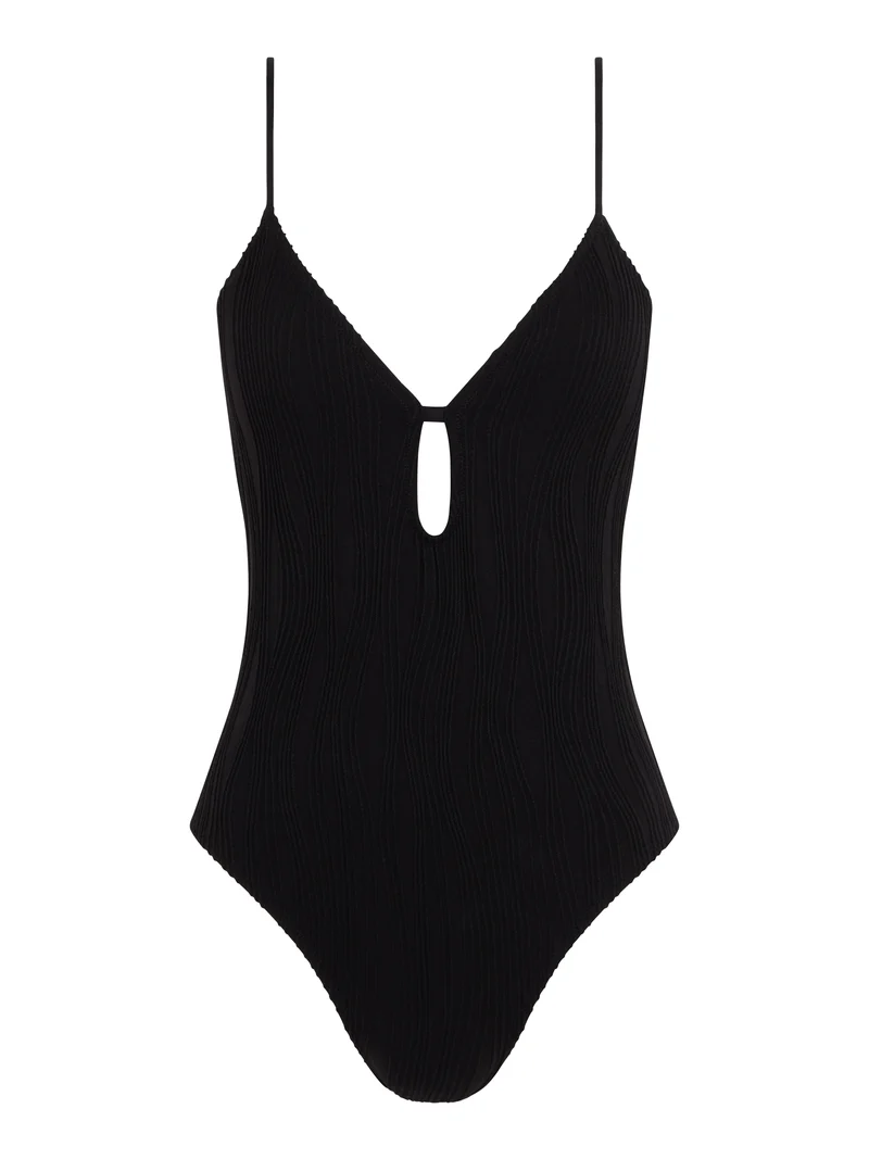 Chantelle Bademode – Swim One Size Wirefree Plunge T-Shirt Badeanzug Schwarz