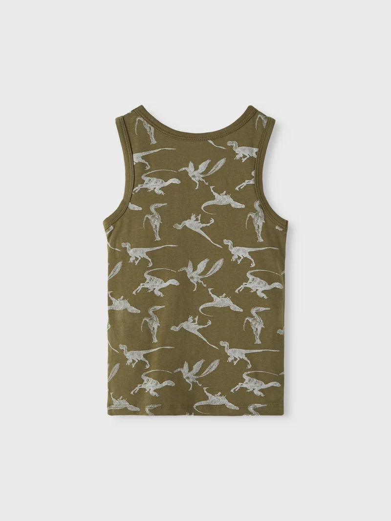 NKMTANK TOP 2P OLIVE NIGHT DINO NOOS