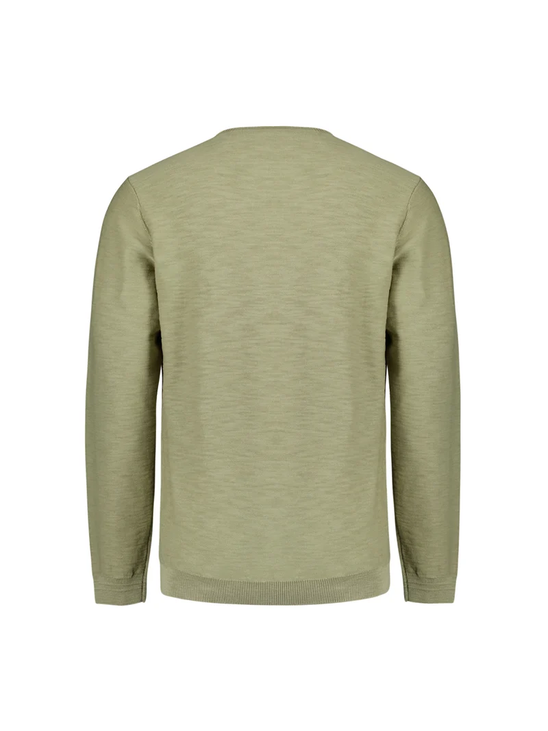 Pullover Crewneck Garment Dyed + Stone Washed