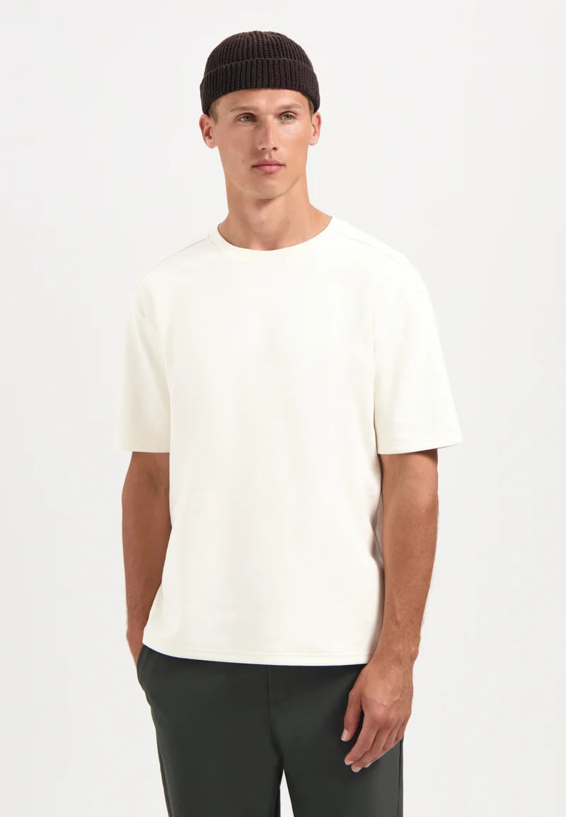 T-Shirt Crewneck Solid Heavy Interlock