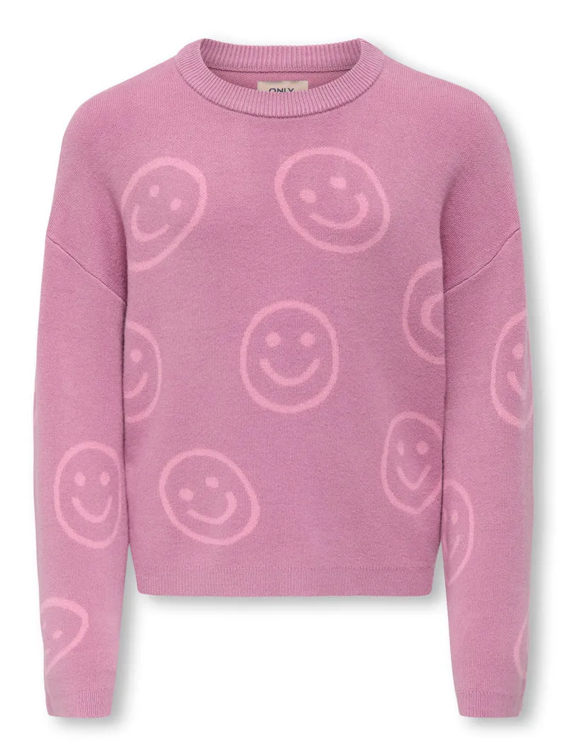 KOGMONTANA LS JQ LOOSE O-NECK CP KNT