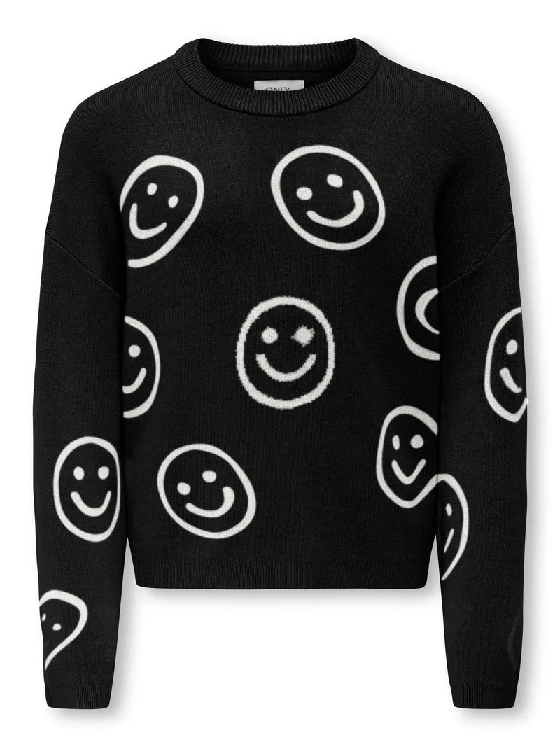 KOGMONTANA LS JQ LOOSE O-NECK CP KNT