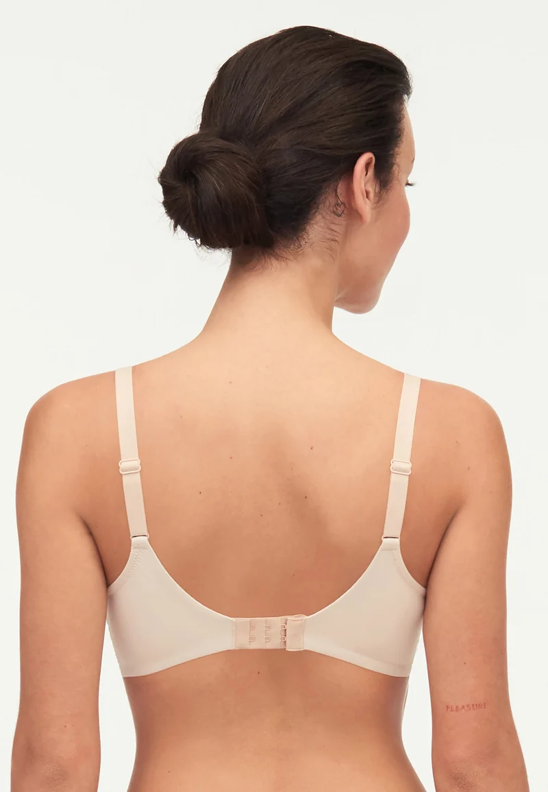 Chantelle Easyfeel – Floral Touch – Sehr bedeckender Bügel-BH, Goldbeige