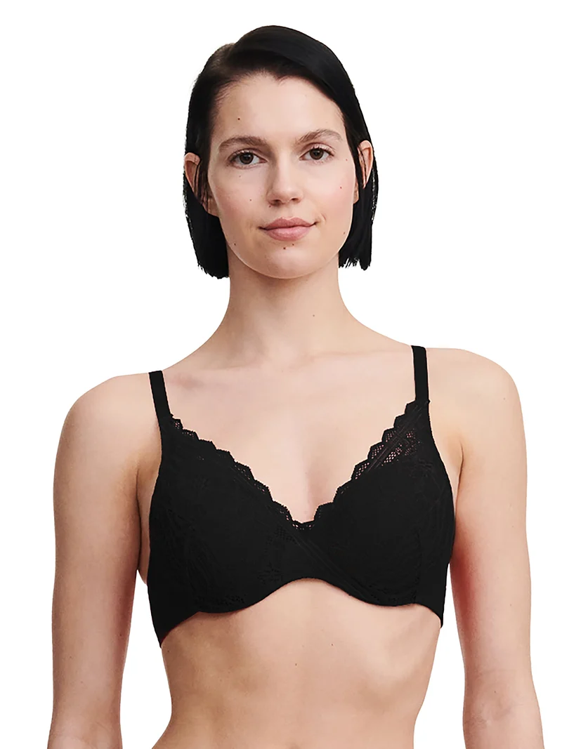 Chantelle Easyfeel - Floral Touch Memory-BH in Schwarz