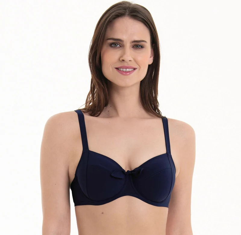 Rosa Faia Bademode – Style Leandra Top Bikinioberteil Dunkelblau