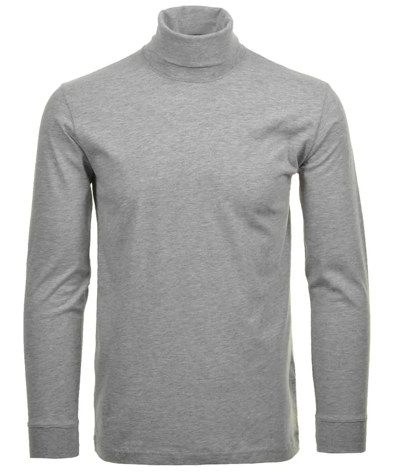 Basic Rollkragenshirt langarm
