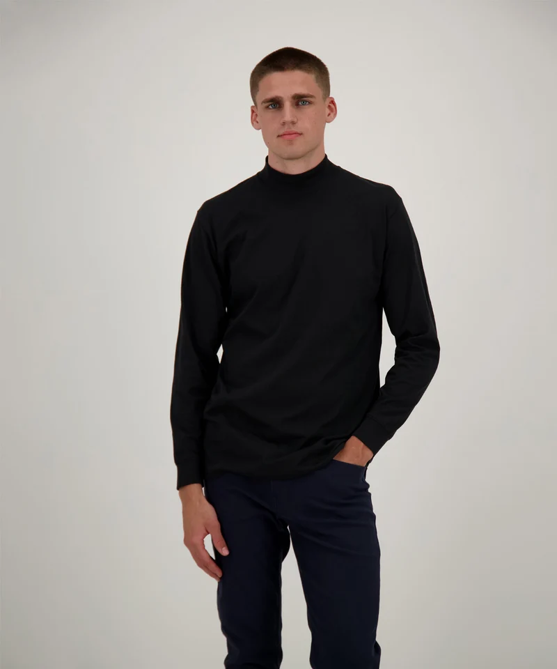 Stehkragenshirt langarm