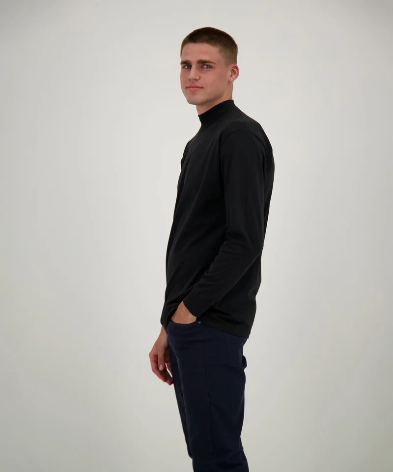 Stehkragenshirt langarm