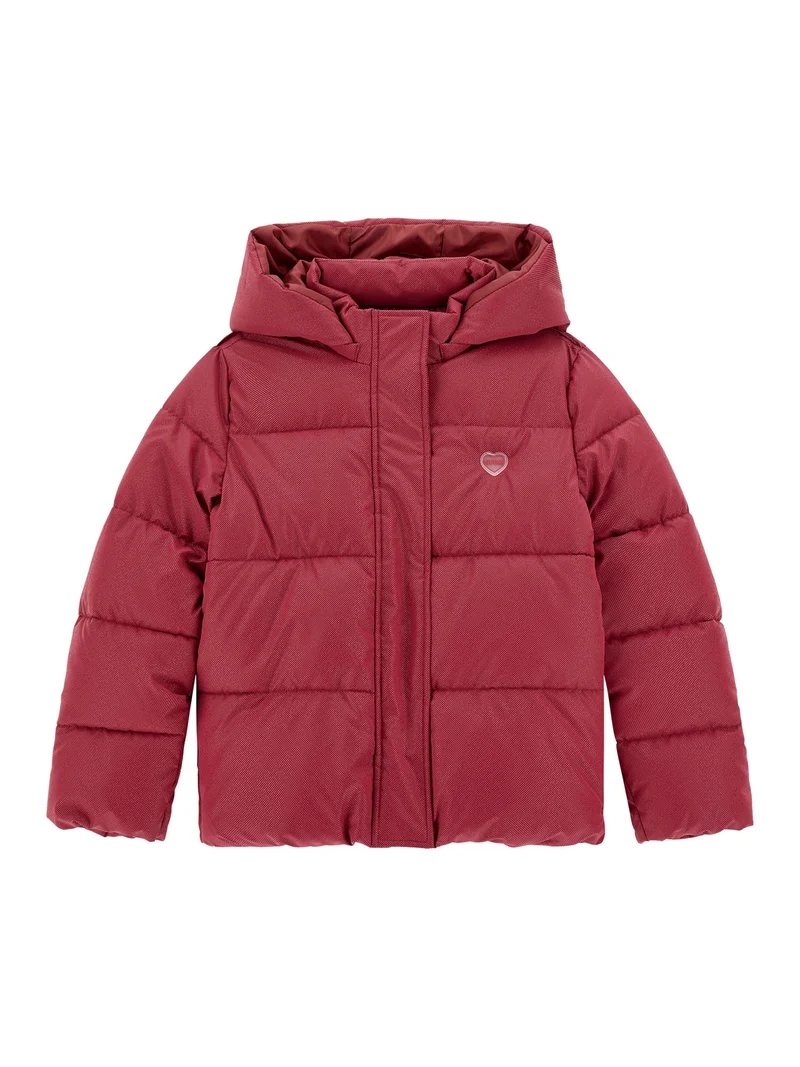 HOODED LS PADDED PUFFER W/ZIP