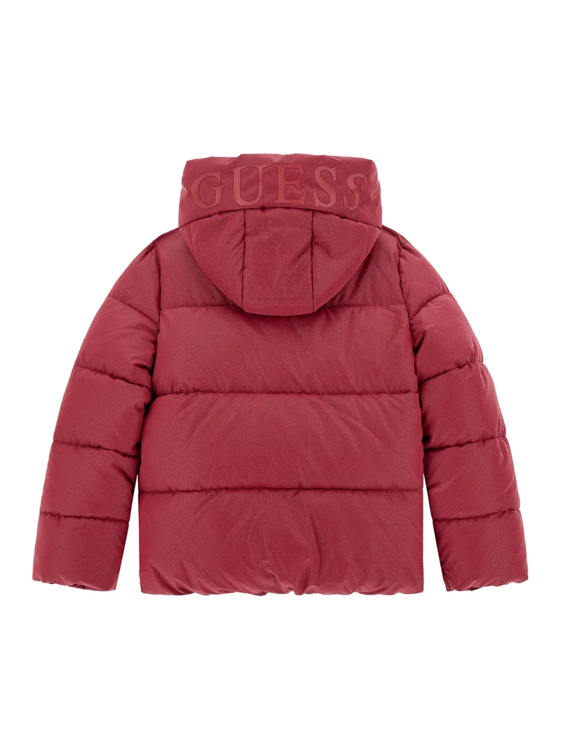 HOODED LS PADDED PUFFER W/ZIP