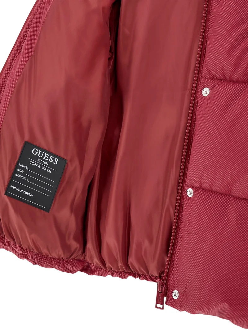 HOODED LS PADDED PUFFER W/ZIP