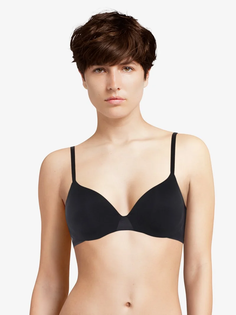 Chantelle – Essentiall bedeckender T-Shirt-BH Schwarz