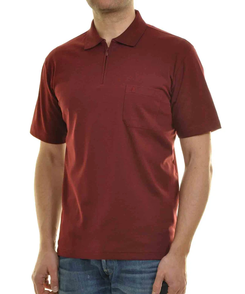 Softknit-Poloshirt mit Zip