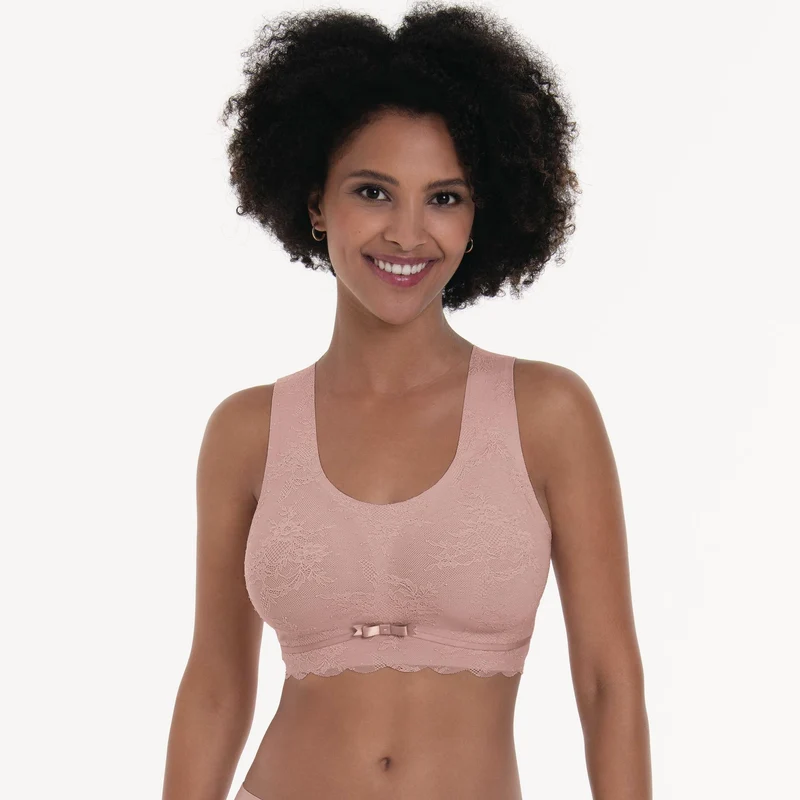 Anita – Essential Spitzen-Bralette mit gepolsterten Körbchen, Rosenholz