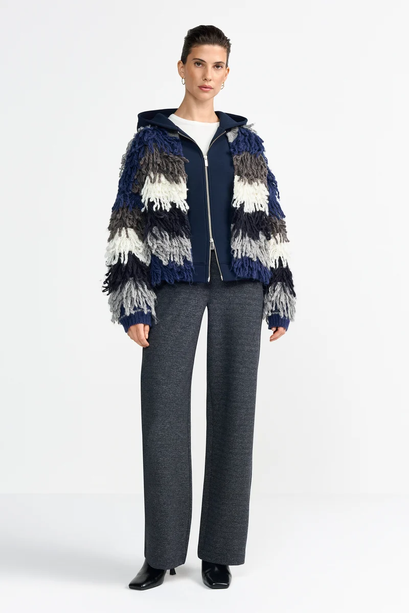 Shaggy Open Edge Cardigan