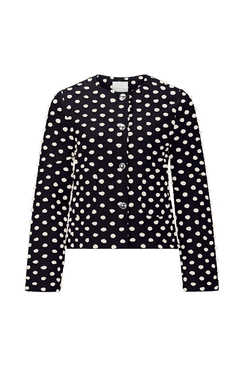Wool Jacket with Dots