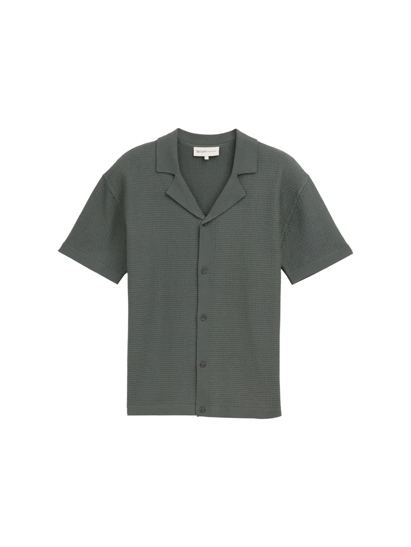 Strick-Poloshirt mit kurzen Ärmeln
