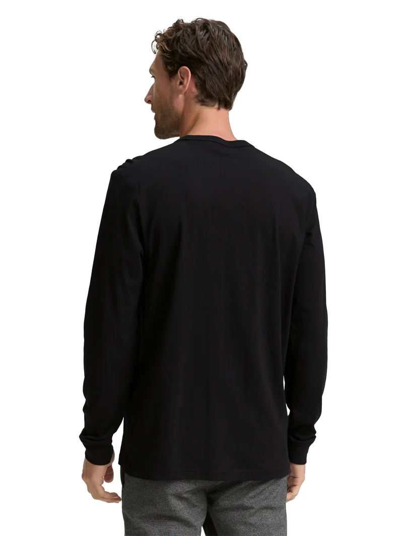 Basic Langarmshirt aus Baumwolle