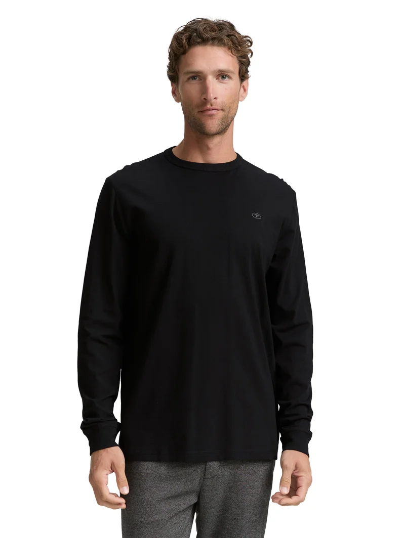 Basic Langarmshirt aus Baumwolle