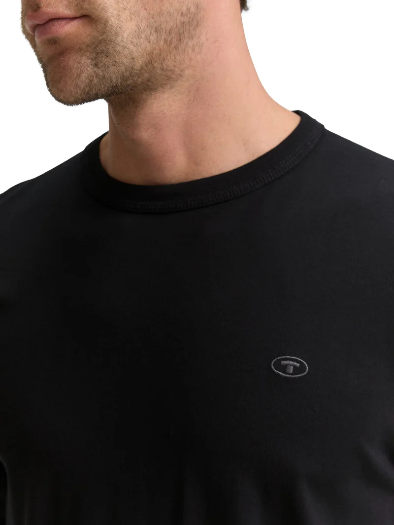 Basic Langarmshirt aus Baumwolle