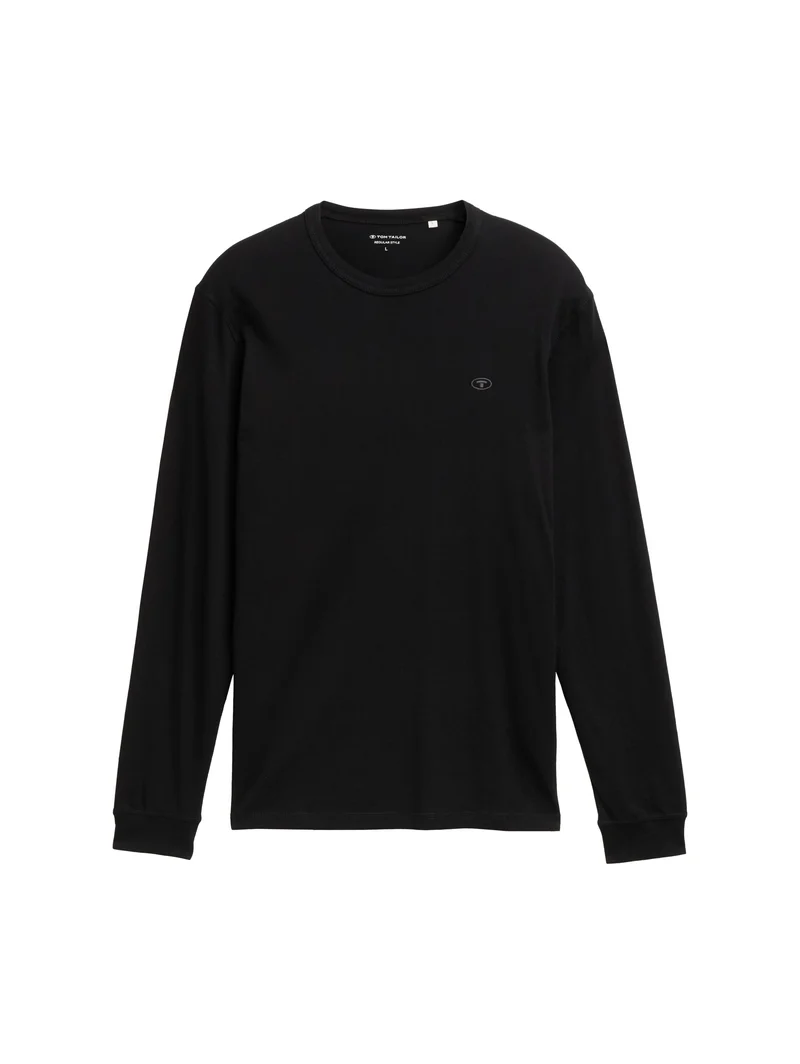 Basic Langarmshirt aus Baumwolle