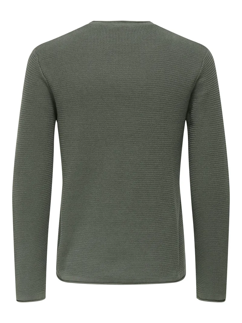 ONSERIC REG 12 STRUC CREW KNIT NOOS