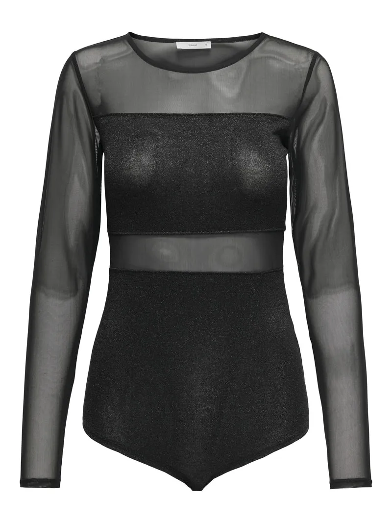 CARESTHER GLITTER L/S BODY JRS NOOS