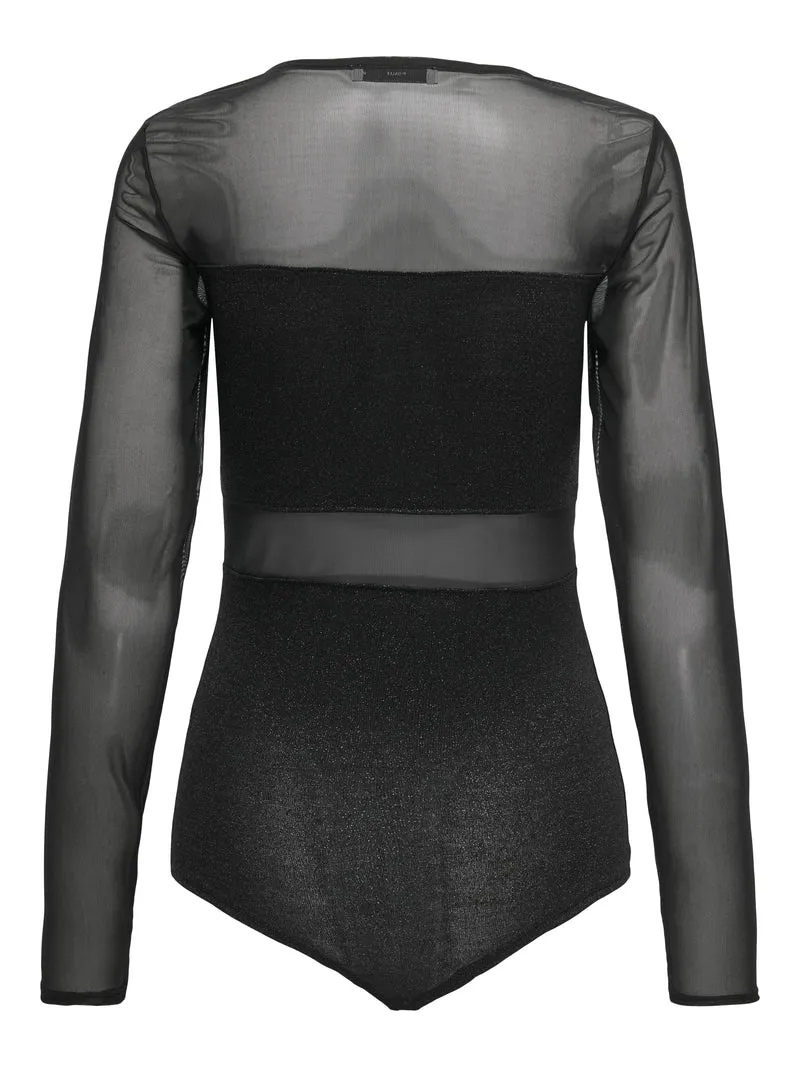 CARESTHER GLITTER L/S BODY JRS NOOS