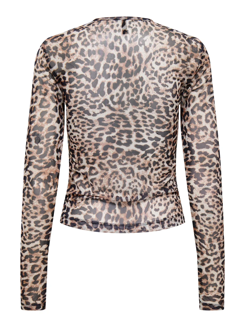 ONLELVA L/S O-NECK MESH TOP BOX JRS