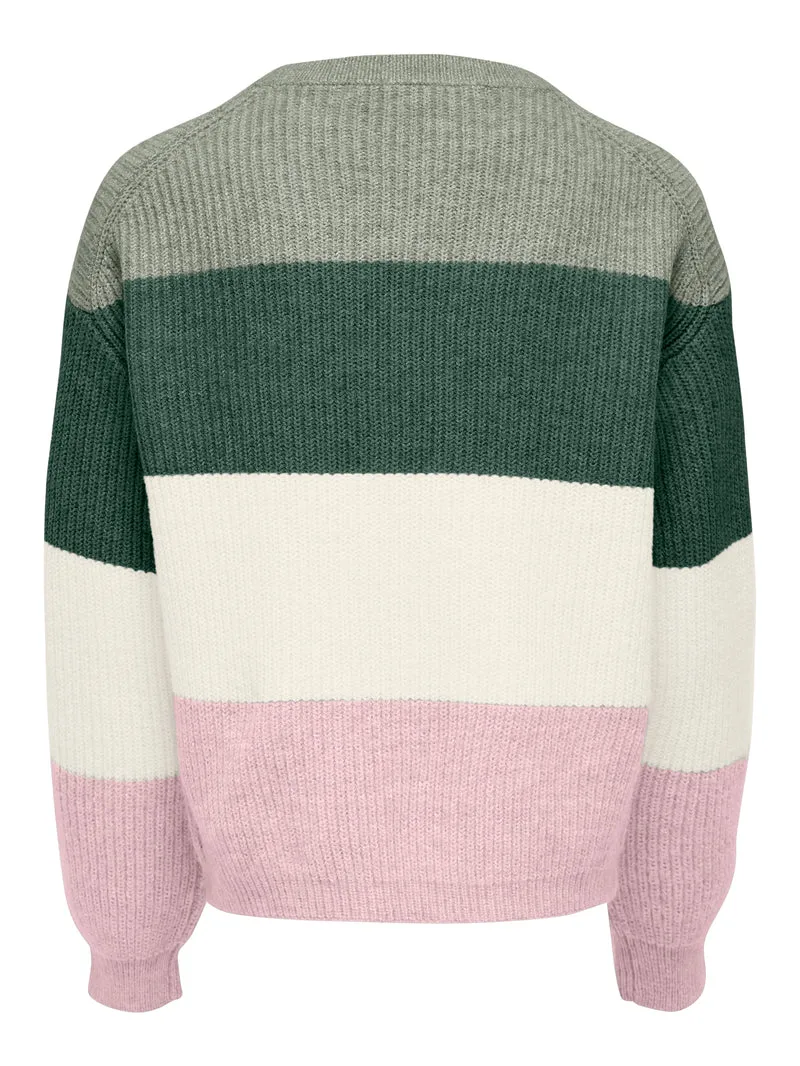 KOGSANDY L/S STRIPE PULLOVER KNT NOOS