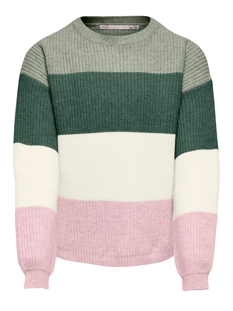 KOGSANDY L/S STRIPE PULLOVER KNT NOOS